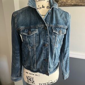 American Eagle Outfitters Blue Denim Jean Jacket Timeless Design